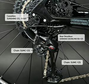 Bicicleta de Montaña de Fibra de Carbono con Suspensión Completa, 29 Pulgadas, 12 Velocidades, Frenos de Disco Hidráulicos, Eje Pasante, XC Trail <span class=keywords><strong>MTB</strong></span>, 110 mm de Recorrido - Product Image 4