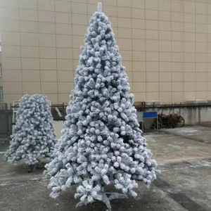 Giả màu xanh lá cây Trắng PVC Mini Chiếu Sáng giáng sinh Xmas cây được làm bằng vải Máy làm tuyết tuyết đổ xô - Product Image 6