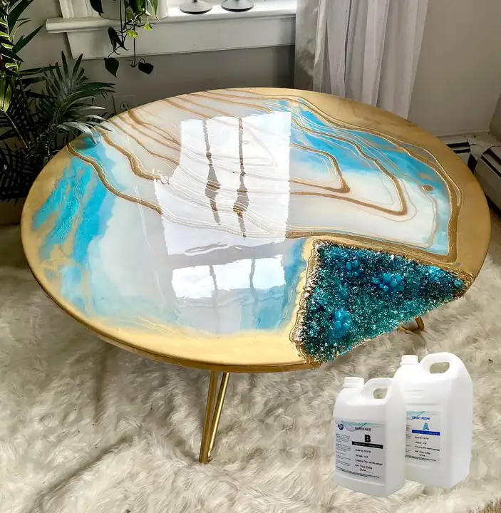 turquie en vrac de résine époxy, ensemble de résine époxy en cristal  transparent pour art créativité table, accessoires, lampe de nuit, bijoux