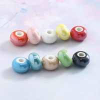 Perles en céramique électroplaquées Macaron Tire peuvent être utilisées comme boucles d'oreilles, bracelets, colliers, etc.