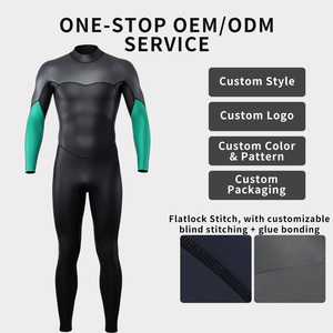 Biểu Tượng Tùy Chỉnh 3/2Mm Neoprene Mịn Da Freediving Triathlon Wetsuit Cho Nam Giới Không Thấm Nước Thân Thiện Với Môi Trường - Product Image 4