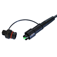 Kabel Patch Fiber Optik SURELINK Outdoor Tahan Air Preconnectorized FTTH Jumper dengan Konektor SC APC G657A/G652D Fiber, Garansi 5 Tahun