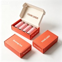 Boîte d'emballage pour boissons avec logo personnalisé recyclable, boîte d'expédition pour e-commerce, boîte d'emballage pour envoi postal avec insert en carton ondulé, boîte en carton Maier