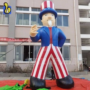 20FT bandiera USA mascotte gonfiabile <span class=keywords><strong>zio</strong></span> Sam figura palloncino decorazione Festival - Product Image 4