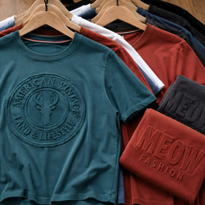 เสื้อยืดทรงหลวมสำหรับทุกเพศ ผลิตในบังคลาเทศ พร้อมส่งจำนวนมาก ขายส่งทั่วโลก รับผลิตตามแบบ OEM ODM - Product Image 1
