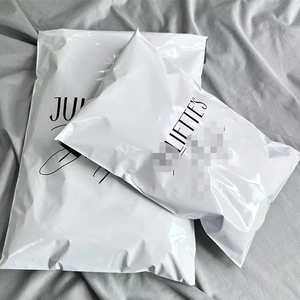 In Stock Bright White Polyethylene Courier Bag New Material Thick Color Printed Biodegradable <b>Packaging</b> Envelope Factory Bulk - Product Image 2