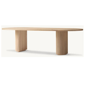 BYRON Dining <b>Table</b> RH Style furniture Solid Wood Dining <b>Table</b> - Modern Indoor Furniture for Kitchen & Living Room - Product Image 1