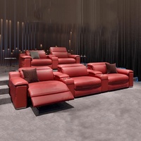 Chaise inclinable électrique moderne siège de cinéma maison réglable en bois pour banquet pour cinéma ou salon