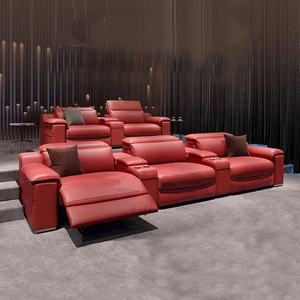 연회, 영화관 또는 거실용 최신형 전동 리클라이너 의자, 조절 가능한 우드 홈시어터 좌석 - Product Image 2