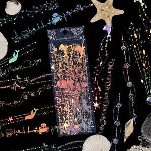 20 Pegatinas por Paquete, Serie Moonlight Tide, Pegatinas Impermeables para Planificador, Pegatinas Infantiles, Materiales para Planificador Cortados con Láser - Product Image 2