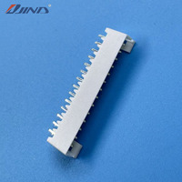 Conector PCB JST Compatible PH-14A (Blanco) de 2.0mm y 14 Pines, Adaptador de Cable a Placa, Montaje en Placa, Latón con Recubrimiento de Estaño, 2A
