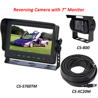 Monitor Kamera Mundur Mobil Universal 7 Inch 720p/1080p Ahd untuk Bus dan Kendaraan, Grosir Kustom