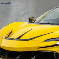 Kit de carrosserie pour Ferrari SF90, style M modifié, en fibre de carbone sèche 3K de haute qualité, comprenant une décoration de capot moteur et un kit anti-turbulences aérodynamiques