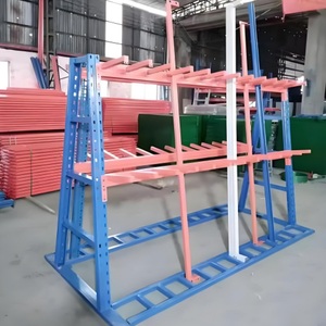 A <strong>Style</strong> Cantilever Racking System <strong>Industrial</strong> Steel Arm <strong>Shelving</strong> for Warehouse Long Material Storage - Product Image 1