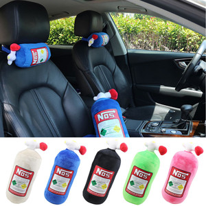 Hot EBay Ali <b>NOS</b> Headrest Pillow Nitrogen <b>Bottle</b> Pillow Car Personalized Backrest Cartoon Style - Product Image 2