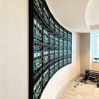 Layar Video Wall LED Mikro Indoor P0.7 P0.9 P1.2 P1.5 P1.8 4K 8K COB untuk Ruang Konferensi