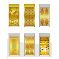 Forme personnalisée Encadrement de porte commerciale en métal doré Enjoliveurs de porte d'ascenseur modernes en acier inoxydable Finition Surface Hôtel Hall extérieur