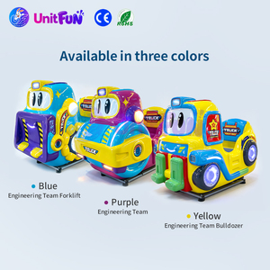 Rocking Car Kiddies Ride Plastic Kids Rocker Spce Theme Swing Machine Child Entertainment Equipment UF 1004 Coin-Operated Enjoy - Product Image 1