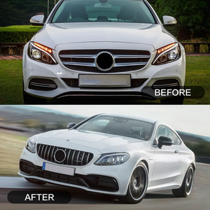 Kit carrosserie de haute qualité C63 pour <span class=keywords><strong>Mercedes</strong></span> <span class=keywords><strong>Benz</strong></span> W205 modifié en style C63 <span class=keywords><strong>AMG</strong></span> 2019 avec pare-chocs et calandre - Product Image 5