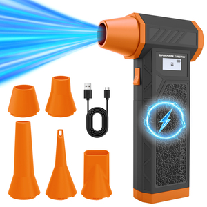 Souffleur d'air sans fil à batterie amovible, ventilateur puissant, pistolet dépoussiérant haute vitesse pour barbecue, extérieur, nettoyage de voiture - Product Image 1