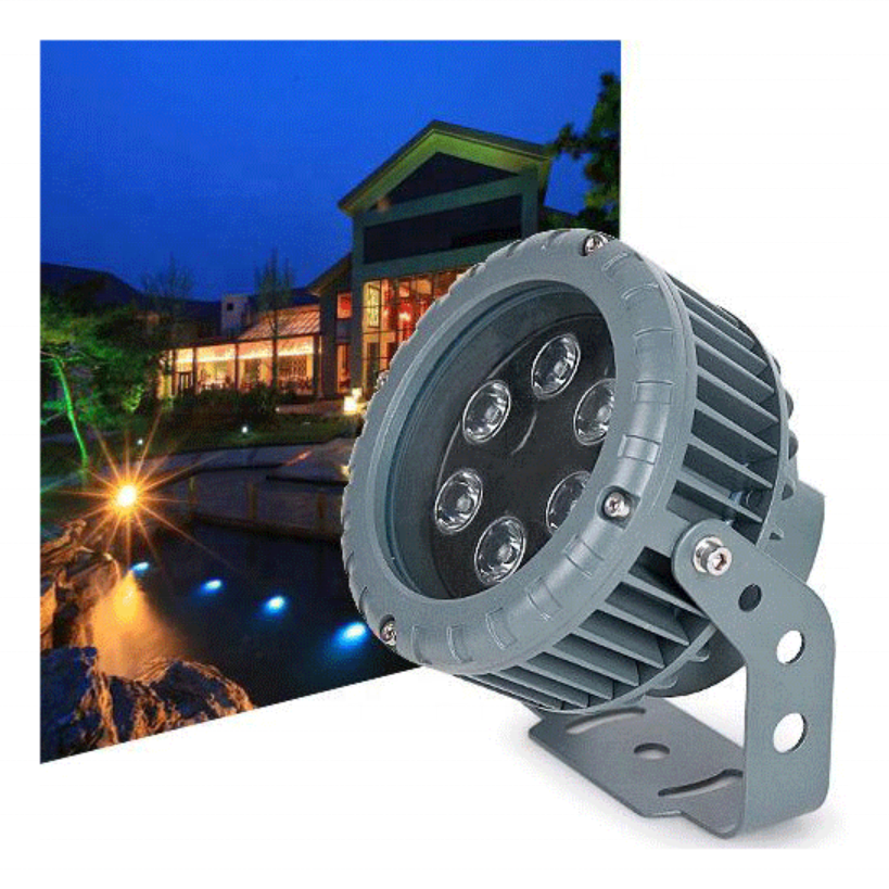 IP65 Waterproof 48W Adjustable Beam Outdoor LED Garden Light with Spike Stake for Landscape Pathway & Patio