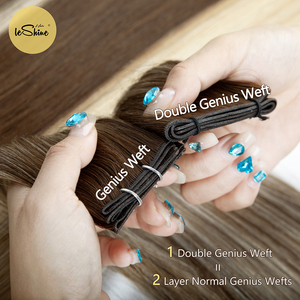 Nuove extension per capelli umani a doppia trama a doppio Volume grezzo vergine europeo - Product Image 6