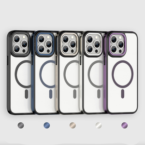 เคสป้องกันโทรศัพท์มือถือแม่เหล็กหลายสีโปร่งใสป้องกันการลื่นสำหรับ <span class=keywords><strong>iPhone</strong></span> 16 PRO <span class=keywords><strong>MAX</strong></span> - Product Image 2