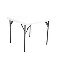 Nappe extensible en spandex noir pour tables pliantes standard