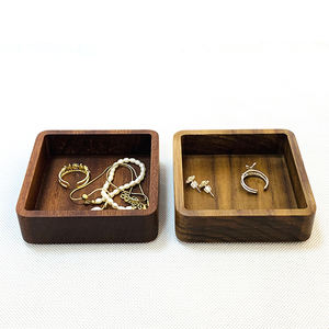 Dessous de verre en bois d'acacia écologique de couleur naturelle minimaliste moderne personnalisable D9H1 cm Chine OEM/ODM forme rectangulaire marque Huina - Product Image 2