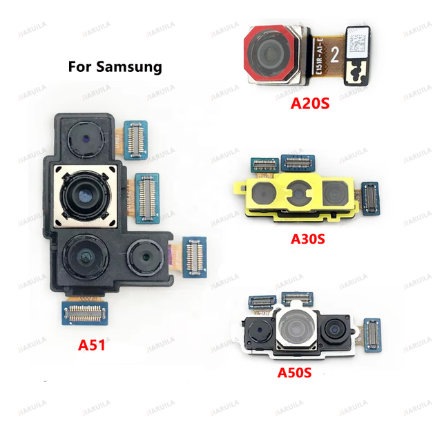 Mobile Phone Rear Main Camera Flex Cable Module Back Camera for Samsung A10S A20S A30S A50S A51 Front Camera Replacement Parts