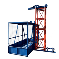 Monte-charge de chantier SS1T-1T, 1000 kg, moteur électrique, élévateur à haute efficacité, équipement de levage vertical, hauteur de levage 70 m