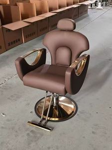 Nueva Silla de Barbería de Cuero Suave, Moderna y en Oferta, Directo de Fábrica, para Salón de Belleza y Corte de Cabello - Product Image 1