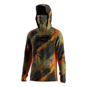 Chemise de pêche à manches longues Odm Eco-Friendly Uv  à séchage rapide UPF 50 avec capuche et protection pour le visage - Product Image 1