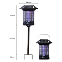 Lampu tenaga surya LED otomatis nyala/mati, lampu pembunuh nyamuk tahan air untuk Vila taman desain lanskap catu daya listrik