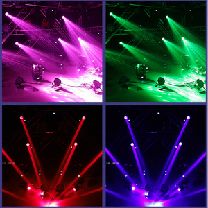 Luz Móvil LED RGBW Beam 295W para Escenario, Control DMX512, Regulable, IP33, Ra95, Iluminación Compatible con Google Assistant - Product Image 4