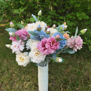 Yiyi <b>Flowers</b> 3-Head Queen Peony <b>Artificial</b> <b>Flowers</b> 30cm-100cm Wedding Home Decor - Product Image 2