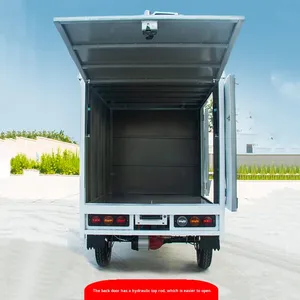 Triciclo Elettrico <span class=keywords><strong>Solare</strong></span> Stile Europeo con Carrozzeria Chiusa, Macchina Distributrice di Gelati, Vano Refrigerato, Alta Capacità di Carico, Ricarica Rapida, per Adulti - Product Image 3