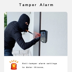 2.4GHz <strong>Wireless</strong> 7''Touch Key Screen Video Door Phone <strong>Intercom</strong> Access Control System Doorbell Camera Night Vision - Product Image 5