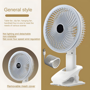 6-Zoll-Mini-Clip-Lüfter 2-in-1-Elektro-Farbbox Mechanisch 15 Oem Ac Haushalts luftkühl ventilator Kostenlose Ersatzteile - Product Image 1