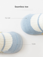 Chaussettes pour bébés et enfants de haute qualité, printemps-été 2025, motif floral mignon, antidérapantes, en coton, pour tout-petits