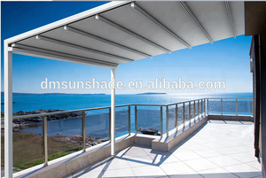 Toit de pergola motorisé en PVC Pare-soleil étanche en aluminium Couverture de patio Système d'ombrage extérieur rétractable automatique - Product Image 3
