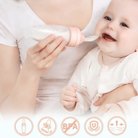 Ensemble de biberons multifonctions en forme de gourde pour bébé, 100 ml, PP sans BPA, 0-12 mois, débit variable, pour l'alimentation complémentaire