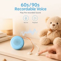 Module sonore portable rechargeable OEM enregistrable avec bouton poussoir, languette de tirage, USB, pour jouet en peluche, haut-parleur programmable pour animaux en peluche