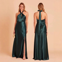 Robes de demoiselle d'honneur vert foncé robe de mariée africaine une épaule sirène longue grande taille fête robe de demoiselle d'honneur