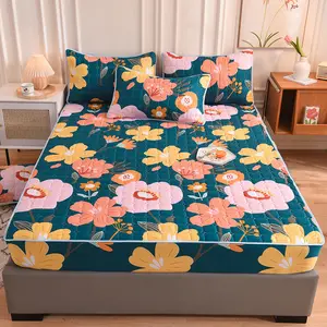 Çiçek tasarım tek/çift/kraliçe/king-size yatak levha, güzel yatak kapak ev ve otel için
