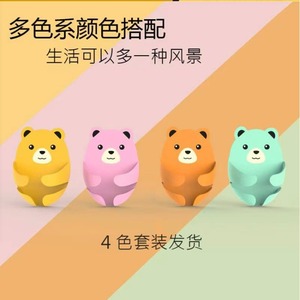 ตะขอแขวนรูปหมีสำหรับเก็บของติดผนัง ตะขอแบบกาวติดผนัง ดีไซน์การ์ตูน ชุด 4 สี - Product Image 3