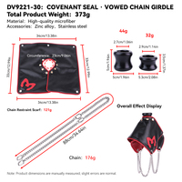 Anneau scrotal taille S/L, écharpe scrotale, pochette scrotale, chaîne de chasteté pour dissimuler le poids du scrotum, accessoire en cuir pour jeu BDSM masculin