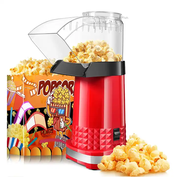 Hot Air Popper Popcorn Maker with 2 Popcorn Boxes for Home, 1200W