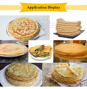 Feuille de pâte Pita tortilla à haute efficacité Presseur de crêpes Push Pancake Chapati Making Machine Équipement de boulangerie - Product Image 2