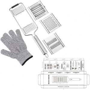 Ensemble <span class=keywords><strong>de</strong></span> coupe-légumes multifonctionnel à 7 lames interchangeables, nouvelle version améliorée, pour trancher, râper, peler et éplucher les pommes <span class=keywords><strong>de</strong></span> <span class=keywords><strong>terre</strong></span> - Product Image 6